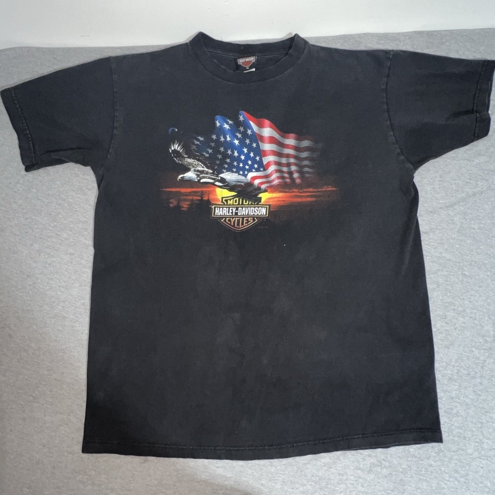 Vintage Harley Davidson Shirt XL 2002 Harley Davidson Of Elkridge,MD Motorcycle - Picture 2 of 8